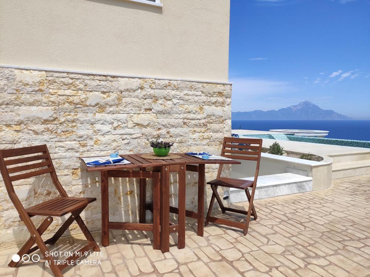 Villa Ulyana Kriaritsi - Athos Sea View & Spa Exterior foto