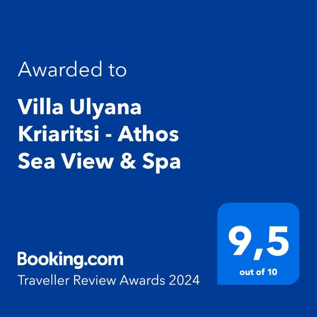 Villa Ulyana Kriaritsi - Athos Sea View & Spa Exterior foto