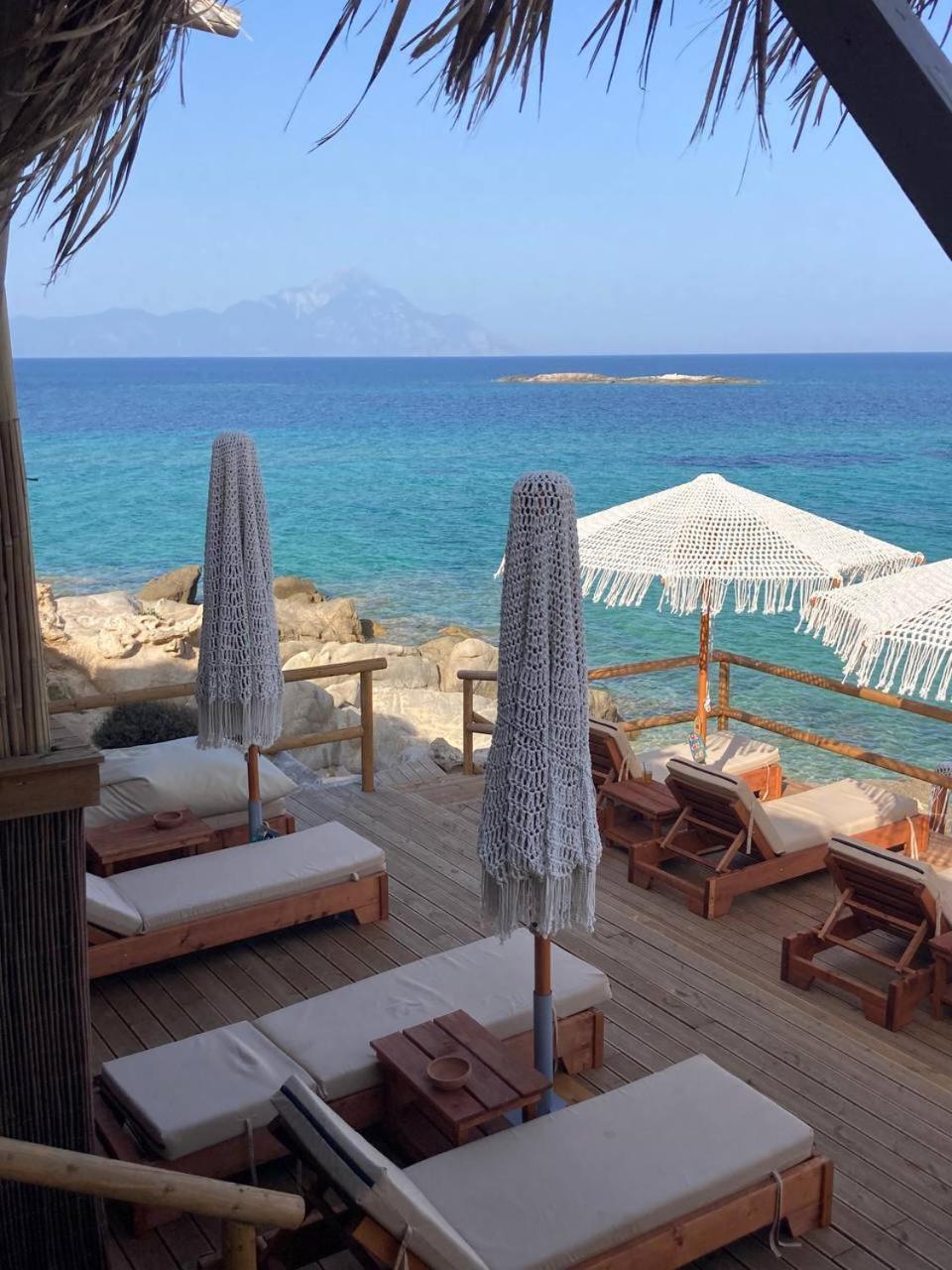 Villa Ulyana Kriaritsi - Athos Sea View & Spa Exterior foto